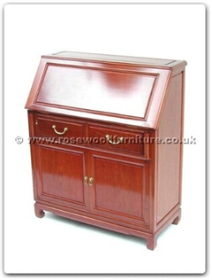 Rosewood Furniture Range  - ff7011p - Writing desk with 2 drawers and 2 doors plain design
