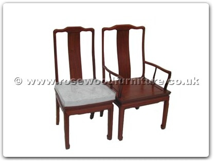 Rosewood Furniture Range  - ff7055parmchair - Dining arm chair plain design excluding cushion