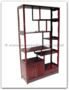 Rosewood Furniture Range  - ff7318p - Ming style curio cabinet