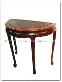 Rosewood Furniture Range  - ff7319t - Half moon table tiger legs