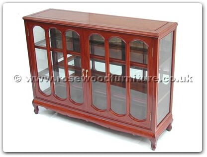 Rosewood Furniture Range  - ff7321q - Queen ann leg glass cabinet