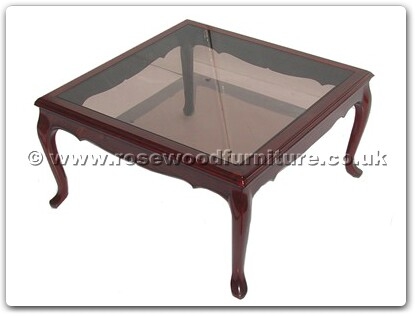 Rosewood Furniture Range  - ff7327 - Smoke glass top coffee table french design