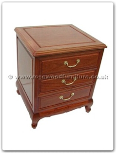 Rosewood Furniture Range  - ff7353 - Queen ann legs bedside cabinet