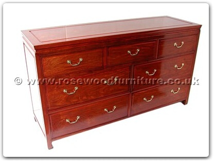 Rosewood Furniture Range  - ff7356p - Chest of 7 drawers plain design