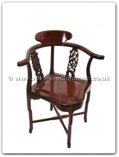 Rosewood Furniture Range  - ff7367b - Corner chair flower and bird design