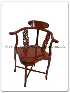 Rosewood Furniture Range  - ff7367g - Corner chair grapes design excluding cushion