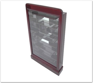 Rosewood Furniture Range  - ff7369e - Small display cabinet plain design e style