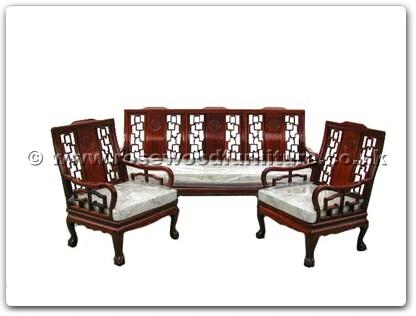 Rosewood Furniture Range  - ff7396tl - High back sofa arm chair longlife design tiger legs excluding cushion