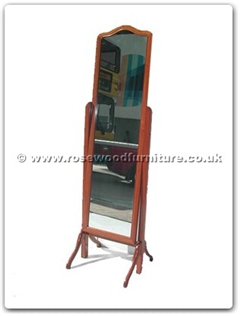 Rosewood Furniture Range  - ff7426c - Curved Top Wood Frame Mirror Stand