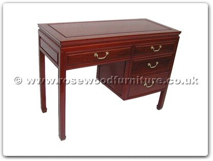 Rosewood Furniture Range  - ff7442p - Desk with 4 drawers plain design