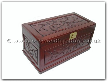 Rosewood Furniture Range  - ffb40chest - Chest f and b design with camphorwood lined and casters base