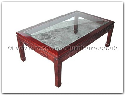 Rosewood Furniture Range  - ffbgkcof - Bevel glass top coffee table key design