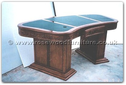 Rosewood Furniture Range  - ORffexample - Special Computer desk with holes for cables
