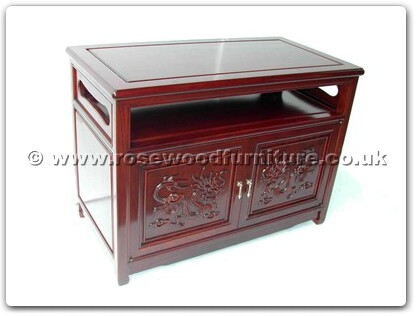 Rosewood Furniture Range  - ffed36tv - T.v. cabinet dragon design