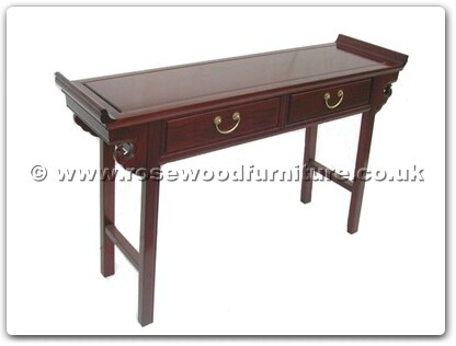 Rosewood Furniture Range  - ffep2dalt - Hall table with 2 drawers plain design