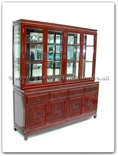 Rosewood Furniture Range  - ffgl72hut - Buffet longlife design with top with spot light and mirror back