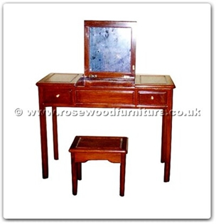 Rosewood Furniture Range  - ffhfb030 - Rosewood Dressing Table with Plain design2 pcs.ith set