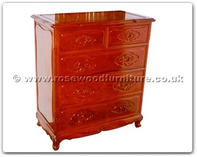 Rosewood Furniture Range  - ffhfc050 - Rosewood Cabinet With 5 Drawers