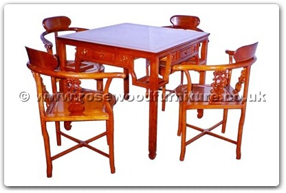 Rosewood Furniture Range  - ffhfd070c - Rosewood Mah-Jong Chairs - Set of 4 to go with Table