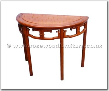 Rosewood Furniture Range  - ffhfl117 - Rosewood Semi-Circular Table with Ming Style