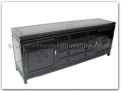 Rosewood Furniture Range  - ffl78buf - Buffet with 4 drawers and 2 doors longlife design