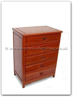Rosewood Furniture Range  - ffm28chest - Chest of 5 drawers longlife design