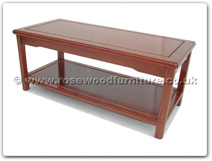 Rosewood Furniture Range  - ffm40scof - Ming style coffee table with shelf