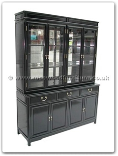 Rosewood Furniture Range  - ffm60hutch - Ming Style Buffet With Top With Spot Light and Mirror Back