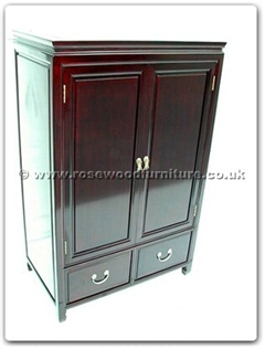 Rosewood Furniture Range  - ffp32cab - Cabinet with 2 drawers and 2 doors plain design