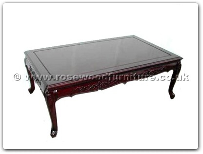 Rosewood Furniture Range  - ffqccoff - Queen ann legs coffee table with carved