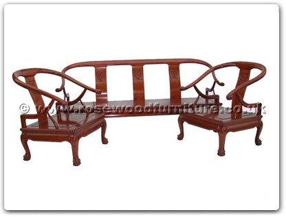Rosewood Furniture Range  - ffsbtosofa - Sofa Solid F and B Design Tiger Legs Bench Excluding Cushion