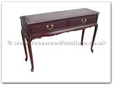 Chinese Furniture - ff114r15qnser -  Queen ann legs serving table with 2 drawers - 48" x 14" x 31"
