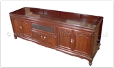 Chinese Furniture - ff162r7tv -  Queen ann legs t.v. cabinet - 72" x 20" x 26"