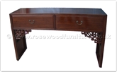 Chinese Furniture - ff24981inv7 -  Serving table - 2 drawers plain design - 59" x 16" x 35"