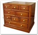 Chinese Furniture - ff32f12side -  Bedside cabinet plain design with 9 drawers - 22" x 16" x 20"