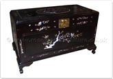 Chinese Furniture - ff35f9ch -  Chest with mother of pearl inlay - 40" x 20" x 23"