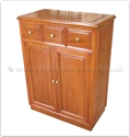 Chinese Furniture - ff41e1tv -  T.v. cabinet plain design - 3 drawers and 2 doors - 26" x 14" x 34"