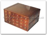 Rosewood Furniture - ffexample -  48 Drawer combined Coffee Table ith  CD Cabinet - Holds 1300 CD,s - 46" x 31" x 32"