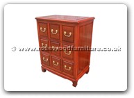 Chinese Furniture - ff52e12cdp -  C.D. cabinet plain design w/9 drawers - 24" x 16" x 31"