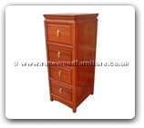 Chinese Furniture - ff52e15dvd -  D.V.D cabinet plain design w/4 drawers - 13" x 16" x 36"