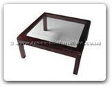 Chinese Furniture - ff7329 -  Bevel glass top coffee table - 36" x 36" x 16"