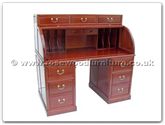 Rosewood Furniture - ff7346po -  Roll top desk ( Open Photo ) - 54" x 28.5" x 52.5"
