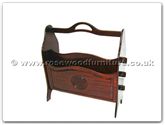 Chinese Furniture - ff7366l -  Magazine rack longlife design - 18" x 7.5" x 20"