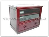 Chinese Furniture - ff7423l -  T.v. cabinet with 1 drawer and 1 glass door longlife design - 31" x 19" x 25"