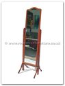 Chinese Furniture - ff7426c -  Curved Top Wood Frame Mirror Stand - 21" x 72" x 0"