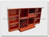 Rosewood Furniture - ff7448do -  Sq bar full dragon design (open)  - 36" x 18" x 42"