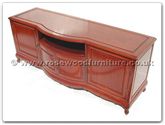 Chinese Furniture - ff7603 -  Queen ann legs t.v. cabinet - 66" x 23" x 26"