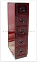 Chinese Furniture - ffb5cdl -  Cabinet with 5 c.d. drawers longlife design - 10" x 16" x 45"