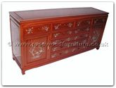 Chinese Furniture - ffb72mop -  Buffet With 8 Drawers and 2 Doors With M.O.P. - 72" x 19" x 34"