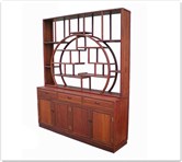 Chinese Furniture - ffbct -  Buffet w/3 drawers and 4 doors plain design w/curio top - 61" x 16" x 84"